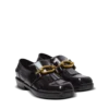 Sync glazed leather loafers