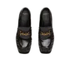 Sync glazed leather loafers