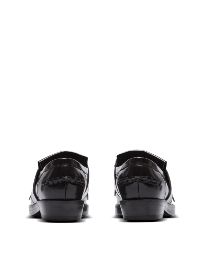 Sync glazed leather loafers