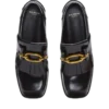 Sync glazed leather loafers