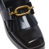 Sync glazed leather loafers