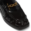 Sync glazed leather loafers