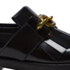 Sync glazed leather loafers