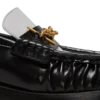 Sync glazed leather loafers