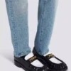 Sync glazed leather loafers