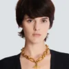 Sync golden brass chain