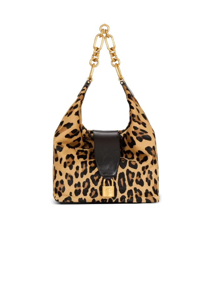 Sync Hobo leopard print leather bag