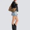 Sync Hobo leopard print leather bag