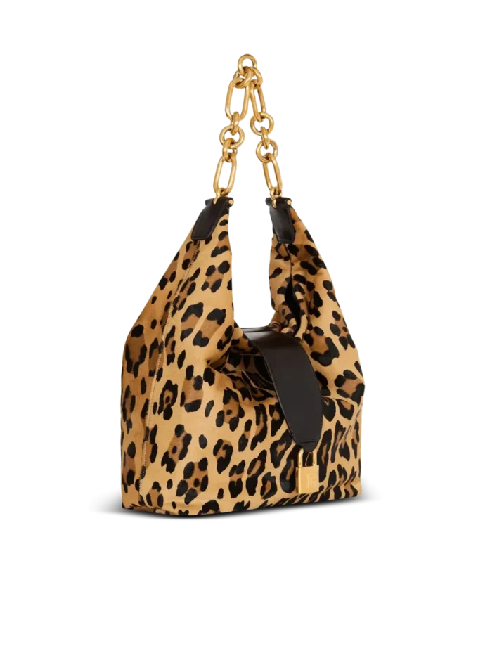 Sync Hobo leopard print leather bag
