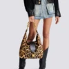 Sync Hobo leopard print leather bag