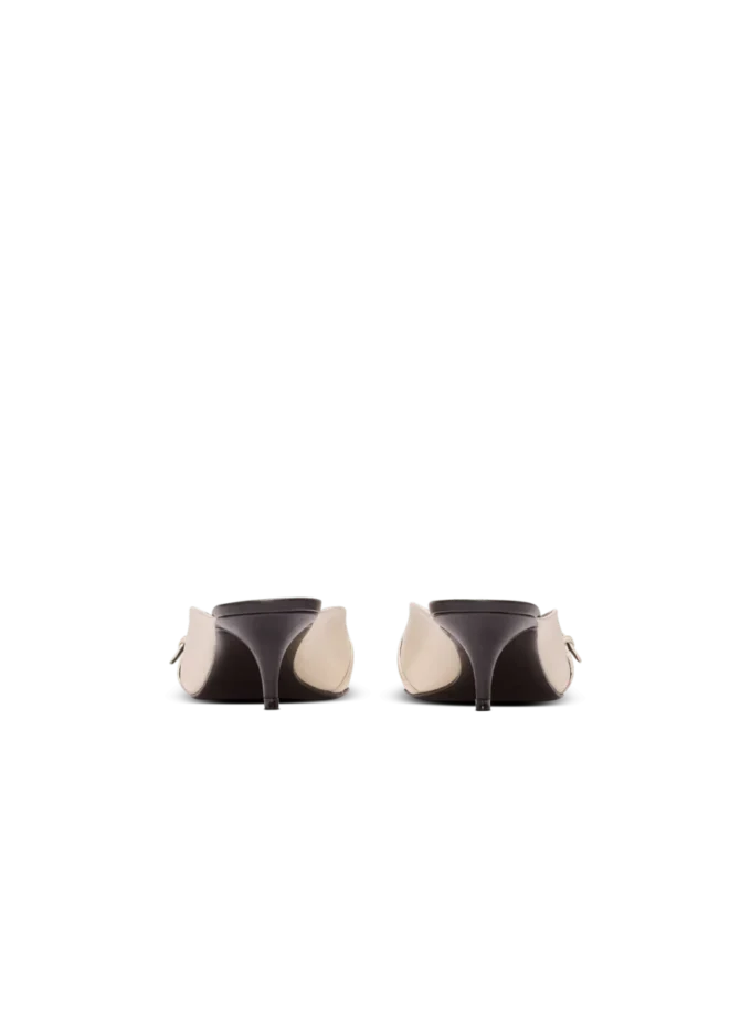 Sync leather mules with pointed toe