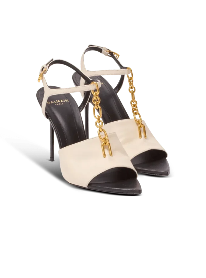 Sync leather sandals with heel Sync leather sandals with heel