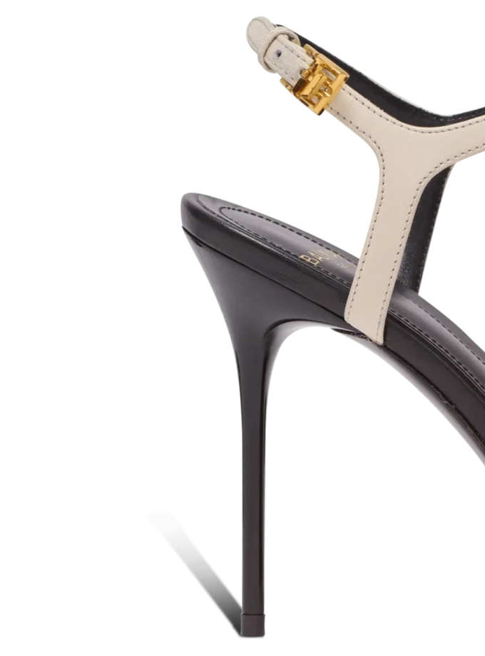 Sync leather sandals with heel Sync leather sandals with heel