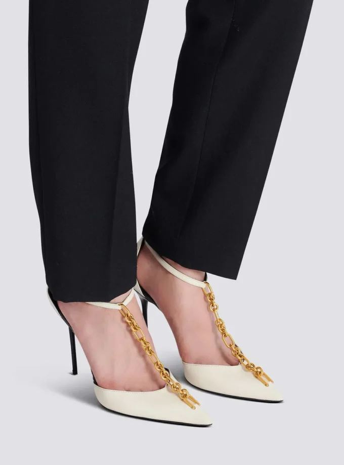 Sync leather stilettos with pointed toe Sync leather stilettos with pointed toe