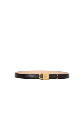 Sync narrow leather belt