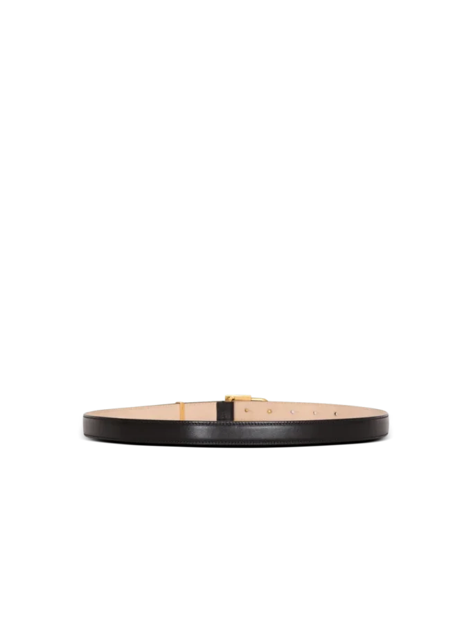 Sync narrow leather belt
