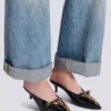 Sync patent leather mules with pointed toe Sync patent leather mules with pointed toe