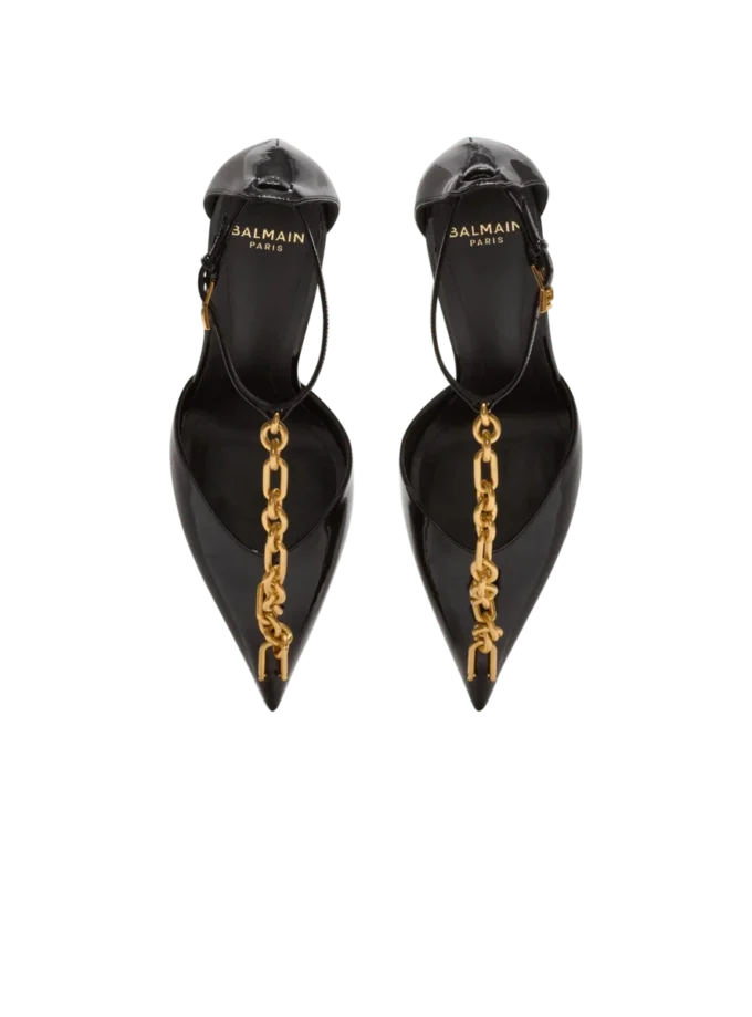 Sync patent leather stilettos