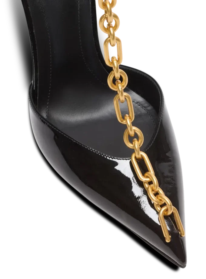 Sync patent leather stilettos