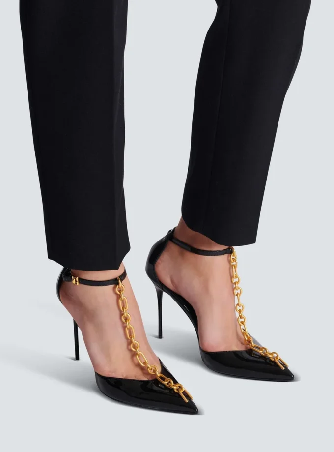Sync patent leather stilettos