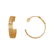 Sync PB brass hoop earrings