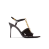 Sync sandals in patent calfskin