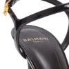Sync sandals in patent calfskin