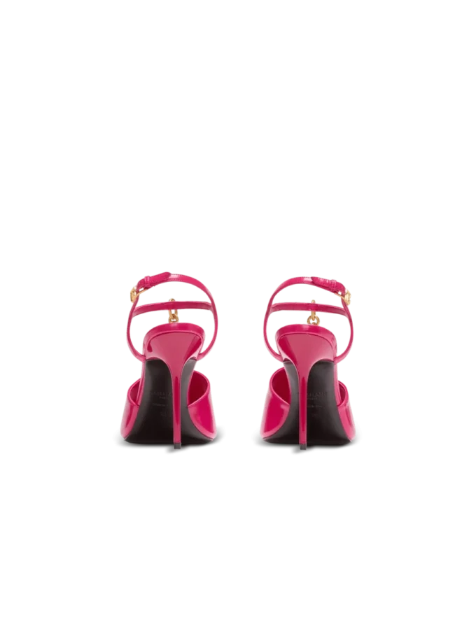 Sync sandals in shiny lambskin