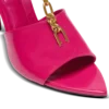 Sync sandals in shiny lambskin
