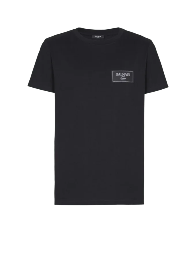 T-shirt with Balmain Couture label T-shirt with Balmain Couture label
