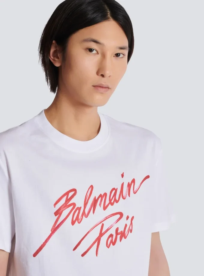 T-shirt with Balmain Lipstick print T-shirt with Balmain Lipstick print