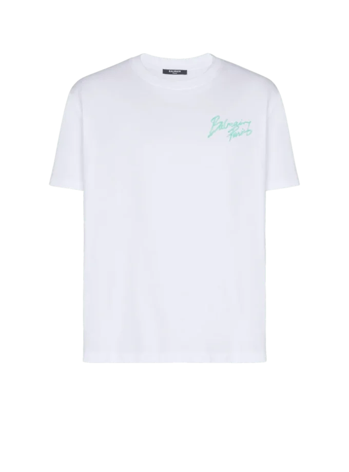 T-shirt with Balmain Paris Brush print T-shirt with Balmain Paris Brush print