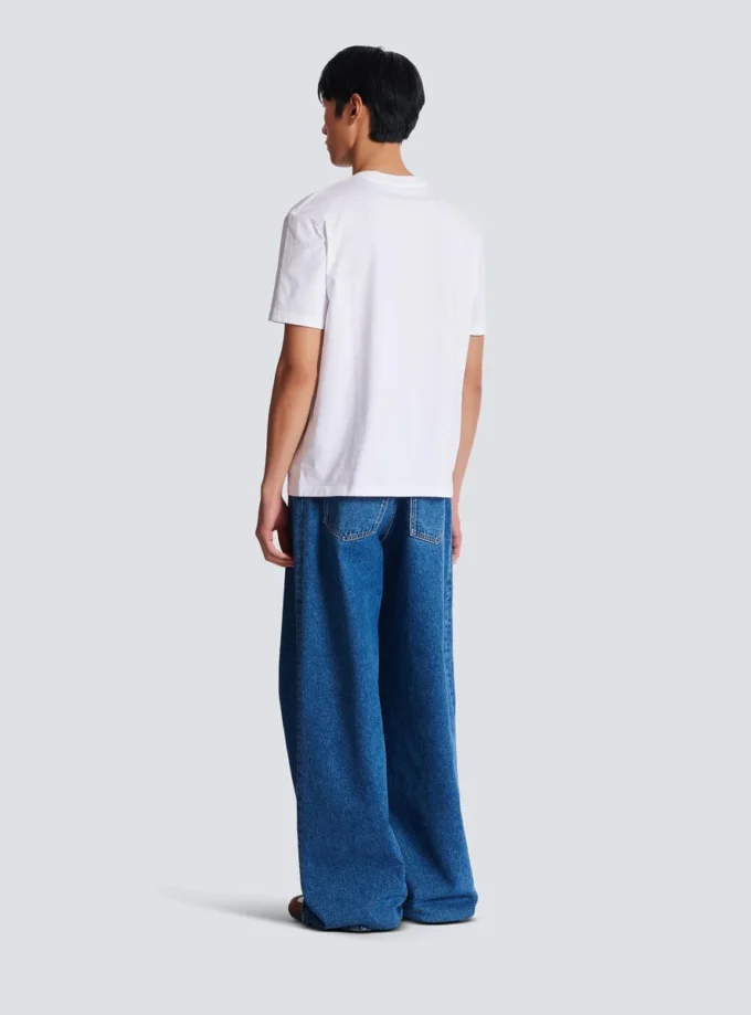 T-shirt with Balmain Paris Brush print T-shirt with Balmain Paris Brush print