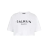 T-shirt with Balmain Paris print T-shirt with Balmain Paris print