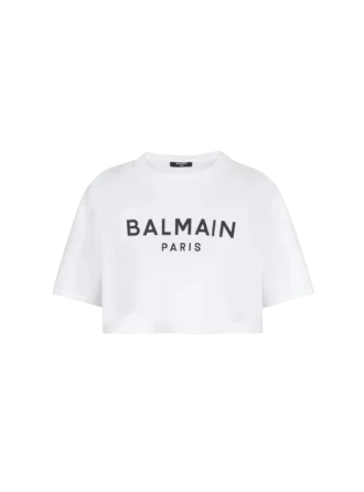 T-shirt with Balmain Paris print T-shirt with Balmain Paris print