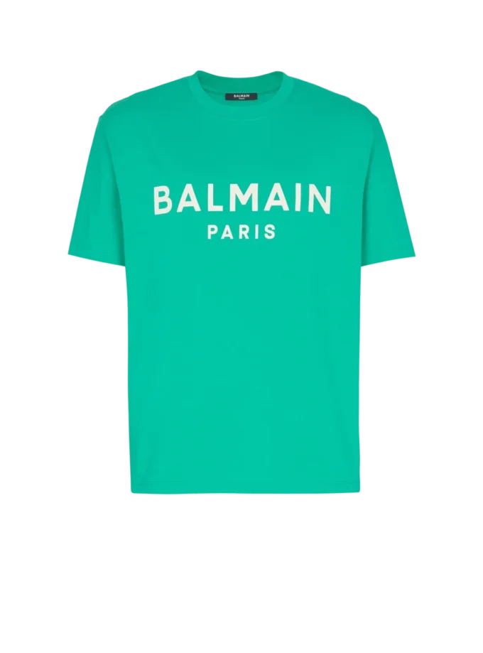 T-shirt with Balmain Paris print T-shirt with Balmain Paris print