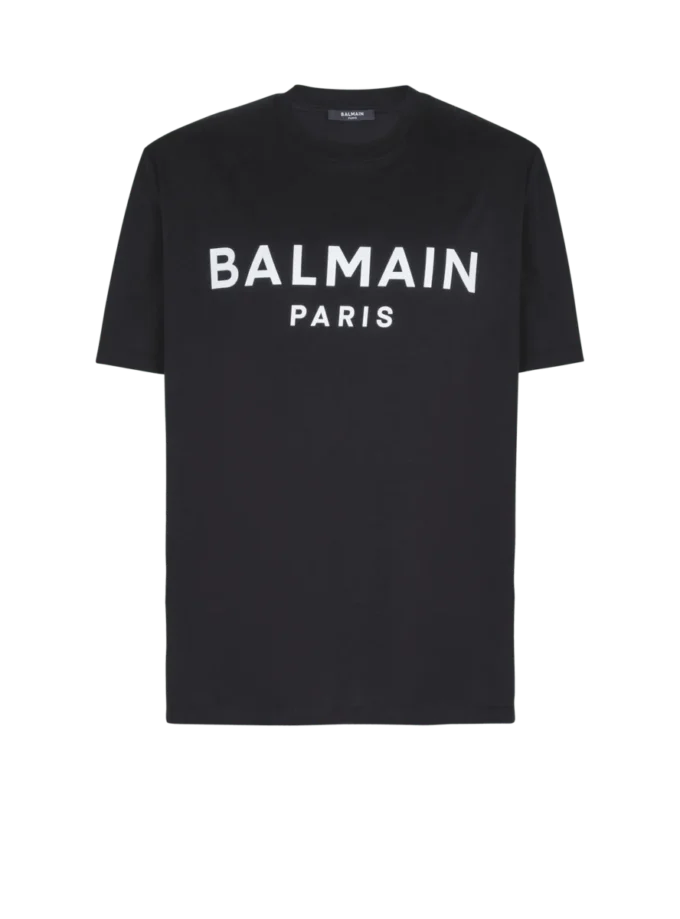 T-shirt with Balmain Paris print T-shirt with Balmain Paris print