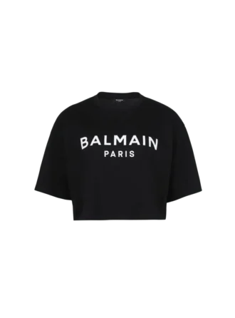 T-shirt with Balmain Paris print T-shirt with Balmain Paris print
