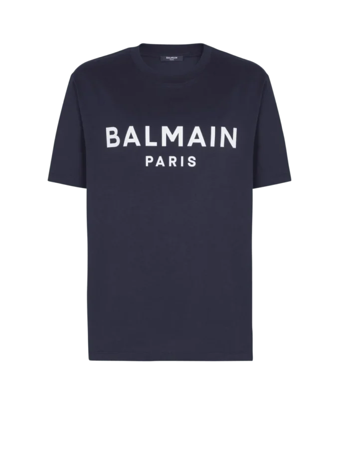 T-shirt with Balmain Paris print T-shirt with Balmain Paris print