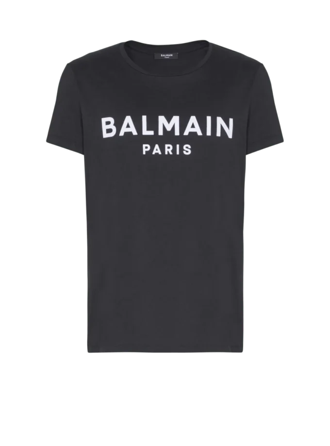 T-shirt with Balmain Paris print T-shirt with Balmain Paris print