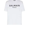T-shirt with Balmain Paris print T-shirt with Balmain Paris print