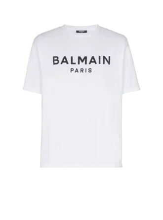 T-shirt with Balmain Paris print
