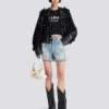 T-shirt with Balmain Paris print T-shirt with Balmain Paris print