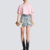 T-shirt with Balmain Paris print T-shirt with Balmain Paris print