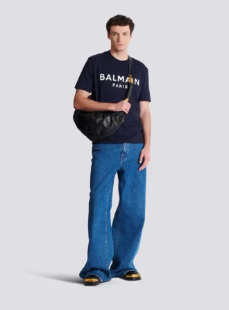 T-shirt with Balmain Paris print T-shirt with Balmain Paris print