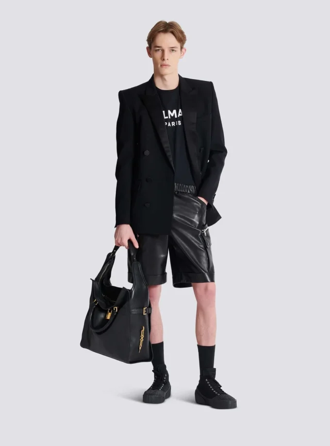 T-shirt with Balmain Paris print T-shirt with Balmain Paris print