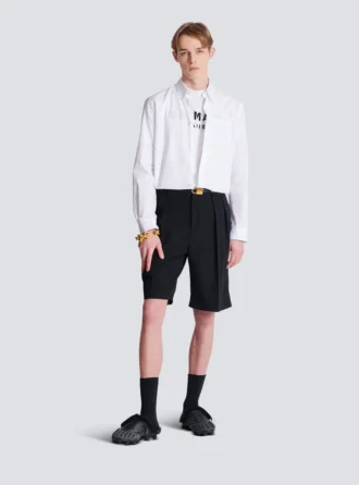 T-shirt with Balmain Paris print