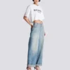 T-shirt with Balmain Paris print T-shirt with Balmain Paris print