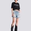 T-shirt with Balmain Paris print T-shirt with Balmain Paris print