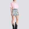 T-shirt with Balmain Paris print T-shirt with Balmain Paris print